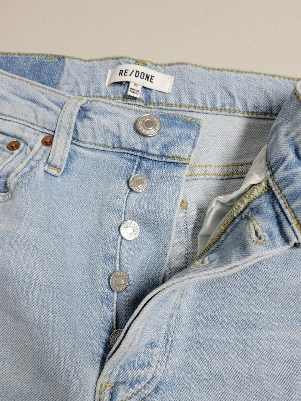 Re/Done 70S Stove Pipe Jeans Size 27.